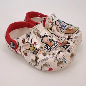 Crocs x Peanuts Snoopy Toddler Clogs Shoes Little Kids Size 8